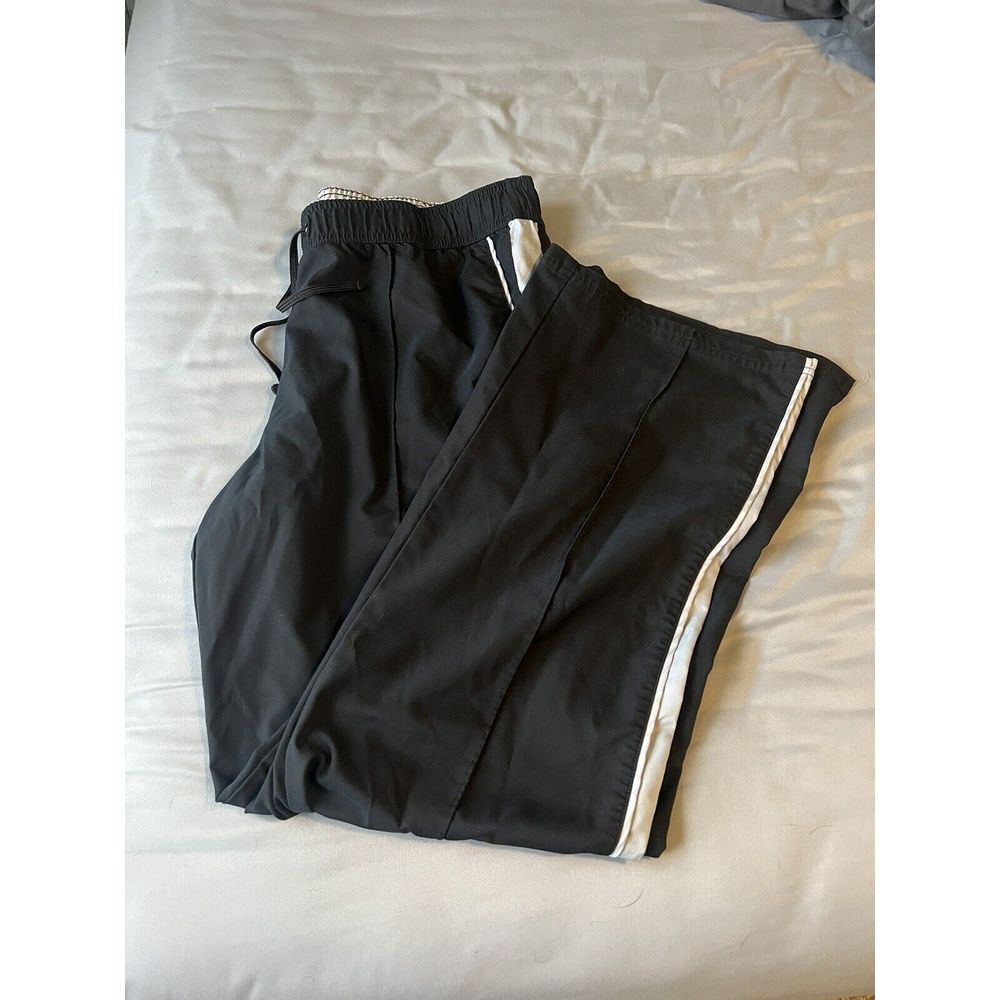 Womens L Polyester Straight Leg Trackpants